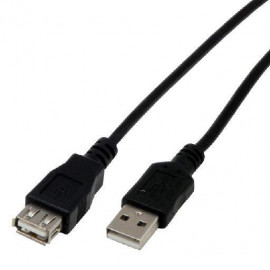 MCL Samar Rallonge MCL  USB 2.0 type A mâle / femelle 1m Noir