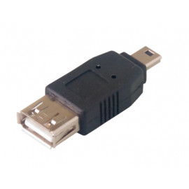 MCL Samar Adaptateur USB A femelle / mini USB B mâle (5 broches)