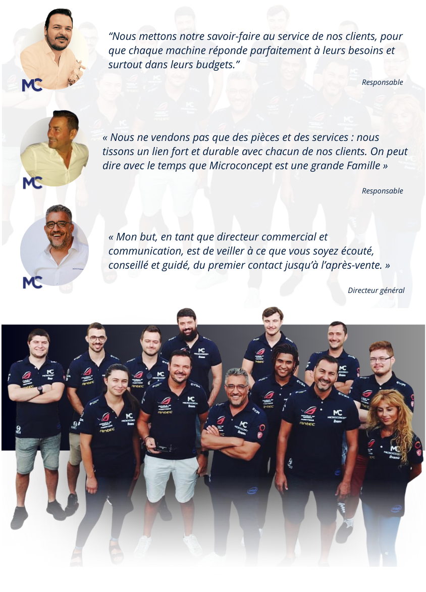 Nos équipes
